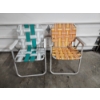 Image 1 : 2 Vintage Aluminum Folding Lawn Chairs - Great Condition