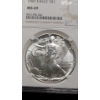 Image 2 : NGC 1987 MS 69 1 Troy Ounce 99.9% Silver American Eagle Dollar