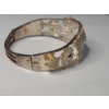 Image 4 : Vintage 2.5" Higher Percentage Silver Filigree Cannetille Hinged Bangle Bracelet - Weight: 29.4g