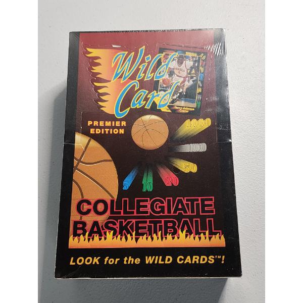 Sealed Box of 1991-92 Wild Crad Collegiate Basketball Premier Edition Trading Cards