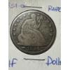 Image 2 : 1854-O United States Seated Liberty Half Dollar - Incredible Coin - Great Piece of History