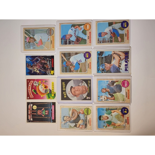 x12 Topps Trading Cards Including Rarer 1960's, Garbage Pail Kids, & More - See Description! 