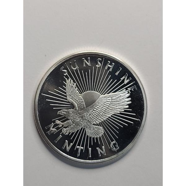 Sunshine Minting 1/2 Troy Oz .999 Fine Silver Round
