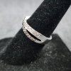 Image 3 : Gorgeous Levian Diamond 14K White Gold Ring Weighing 3.4 Grams ~ Size 5.5