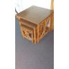 Image 2 : Set Of Three (3) Nested  Square  Wooden Tables - 20", 15" 11" - See Pictues For Design