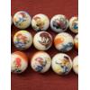 Image 3 : Extremely Rare Vintage Woody Wood Pecker Hand Painted 15 Piece Marble Advertising Set - Mint 