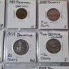 Image 3 : Two Binder Pages Filled with Assorted World Coins: Bahamas, Hungary, Jamaica, Belgium, & More!