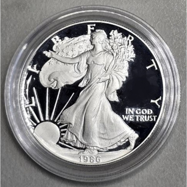 1986 American Silver Eagle Proof - .999 Silver - 1 Troy Ounce