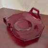 Image 2 : 4 Piece Ruby Glass Assortment Including Duncan & Miller Handled Candy Dish