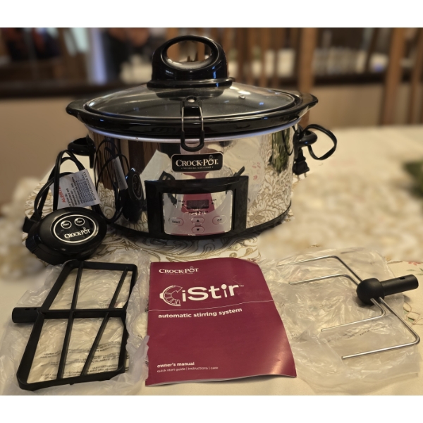 CrockPot with CrockPot Stir Automatic Stirring Option