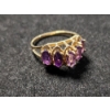 Image 6 : 10K Gold Ring Ft. Beautiful Purple Stones Weighing 2.2 Grams