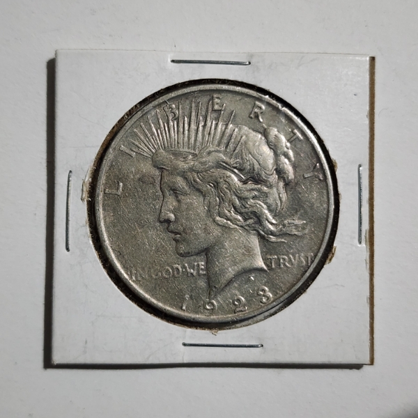 1923-D United Stated 90% Silver Peace Dollar ~ Silver Dollar Minted in Denver