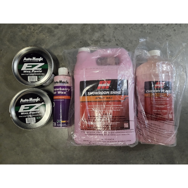 All New- Auto Wax Items Including Spray & Paste Waxes