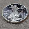 Image 2 : 1oz .999 Fine Silver Round featuring the Saint-Gaudens Lady Liberty Design