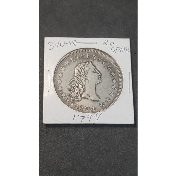 Restrike 1794 Flowing Hair Silver Dollar