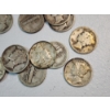 Image 4 : x20 Assorted Years 90% Silver Mercury Dimes FV: $2.00