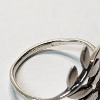Image 4 : Sterling Silver "Olive Leaf" Wrap Ring - Size 8- TW: 2.5g