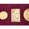 Image 3 : George Washington 250-Year Commemorative 24K Gold-Plated Coins and Stamp Set w/ COA