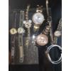 Image 1 : Wood Box With Great Collection Of Costume Jewelry And Watch Group