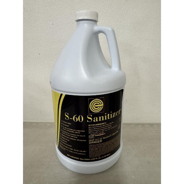 One Gallon S-60 Sanitizer Concentrate - Kills All Germs - Food Safe For Kitchens - NEW