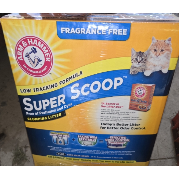 Arm & Hammer Super Scoop Clumping Cat Litter - Brand New - Big Box 40lb