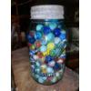 Image 4 : Vintage Marbles - 3 Pcs - Mason Jars Full Of Marbles - Atlas &Ball Jars - See Pics 