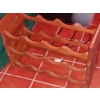 Image 1 : 3 Section Wood Stackable Wine Rack As Shown Nice Condition - Shown Together For Photo -