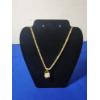 Image 1 : Gorgeous 14K Gold Necklace Rope Chain With Basket Charm 21.9g - 23in Chain