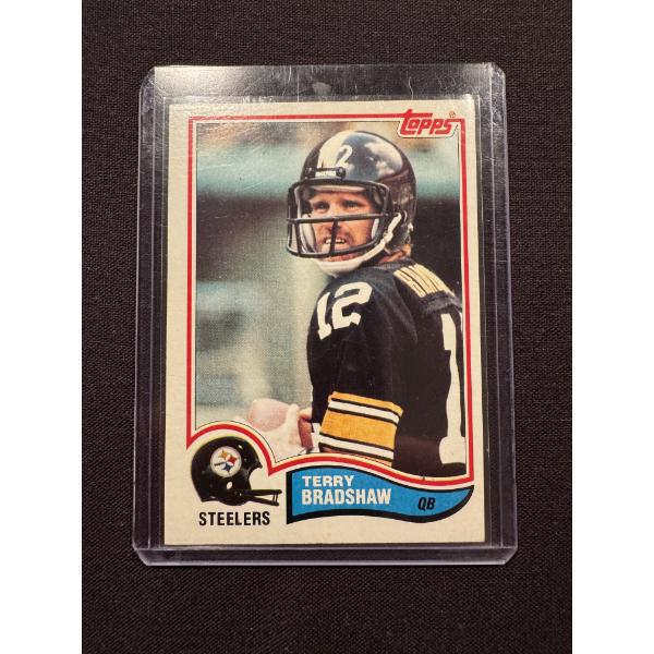1982 Terry Bradshaw Pittsburgh Steelers Football Card - Exceptional Card