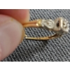 Image 7 : Two 14K Gold Rings - One Ft. Authentic Small Diamond - Weighs 3.2 Grams Total - Approx. Size 6/6.5