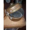 Image 3 : Antique Hand Tooled Copper Handled Vessel / Pot & Brass Lidded Cooker - See Pics