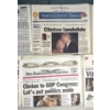 Image 8 : Lot of 16 Newspapers and 3 Magazines - Bill Clinton Related