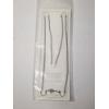 Image 6 : Sterling Silver: Braided 16" Necklace, 18" Chain, Ring with Blue Stone Size 7.5, Whale Tail Pendant