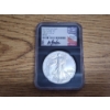 Image 1 : 2021 W Silver American Eagle - Eagle Landing T-2 FDOI Gaudioso Signed - 1 oz .999 Fine Silver