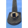 Image 1 : Men's 10K Gold Ring With Black Onyx - Size 10 - Weight: 4.8g
