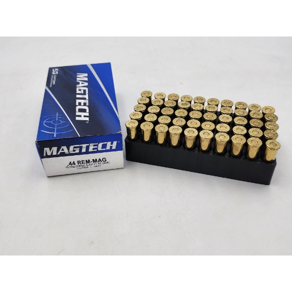 Brand New Box! 50 Rounds of Magtech .44 Remington Magnum Ammunition 