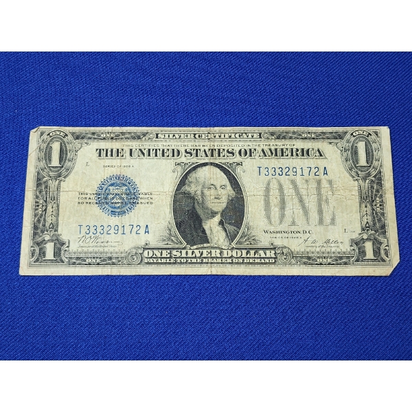 United States 1928 A Funny Back $1 Silver Certificate 