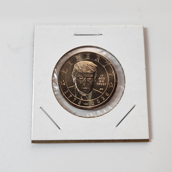 RARE NEWLY MINTED Semiquincentennial 1776~2026 Donald Trump Dollar Coin