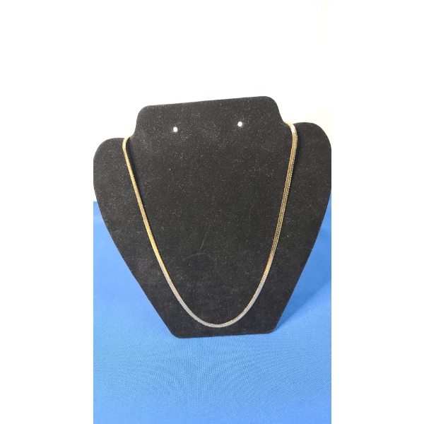 14K Gold 24" Herringbone Necklace - Weight: 12.2g