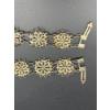 Image 3 : 2  Gorgeous Vintage Bracelets - Floral Pattern - ~7.5 inches long (unclasped) 
