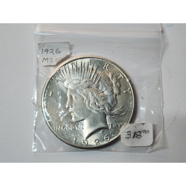 Stunning 1926 Silver Peace Dollar - Like MS 64