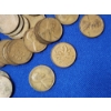 Image 7 : x50 One Cent Coins: x48 U.S. Wheat Cents & x2 Canadian Cents with Coin Bag