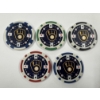 Image 2 : 5 - RARE Milwaukee Brewers Baseball Clay Poker Chips - Mint Condition - Complete Set