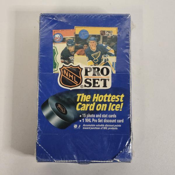 1990-91 Pro Set Series 1 NHL Hockey - Factory Sealed - Wax Booster Box (36 Packs)
