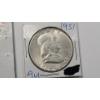 Image 5 : 1951 & 1952-D 90% Silver Franklin Half Dollars - AU Condition