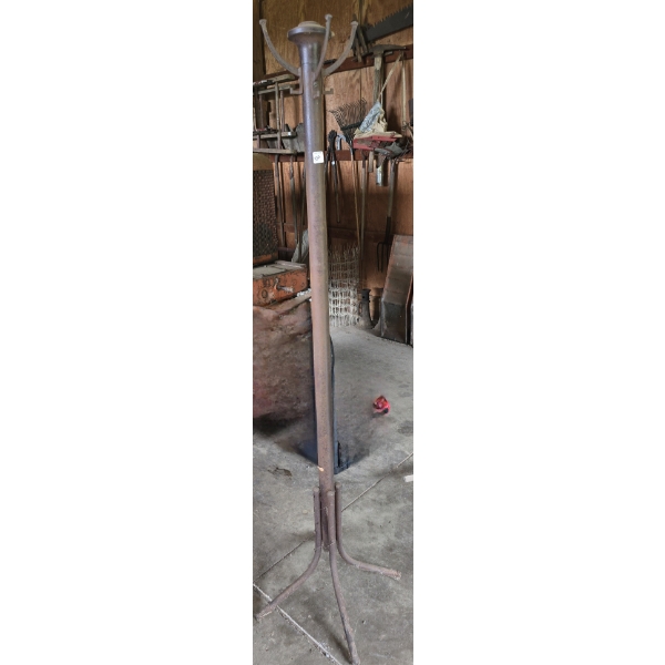 Metal Coat Rack - Surface Rust