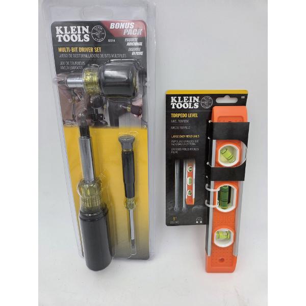New Klein Tools Bit Driver Set & Level 