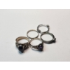 Image 3 : Four Sterling Silver Rings - Various Styles, Sizes, and Gemstones TW: 12.5g