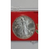 Image 2 : United States 1999 1 Troy Ounce .999 Fine Silver American Eagle In Small Display Case