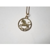 Image 4 : 14K Yellow Gold Horse Pendant Necklace - 16in - TW: 2.0g